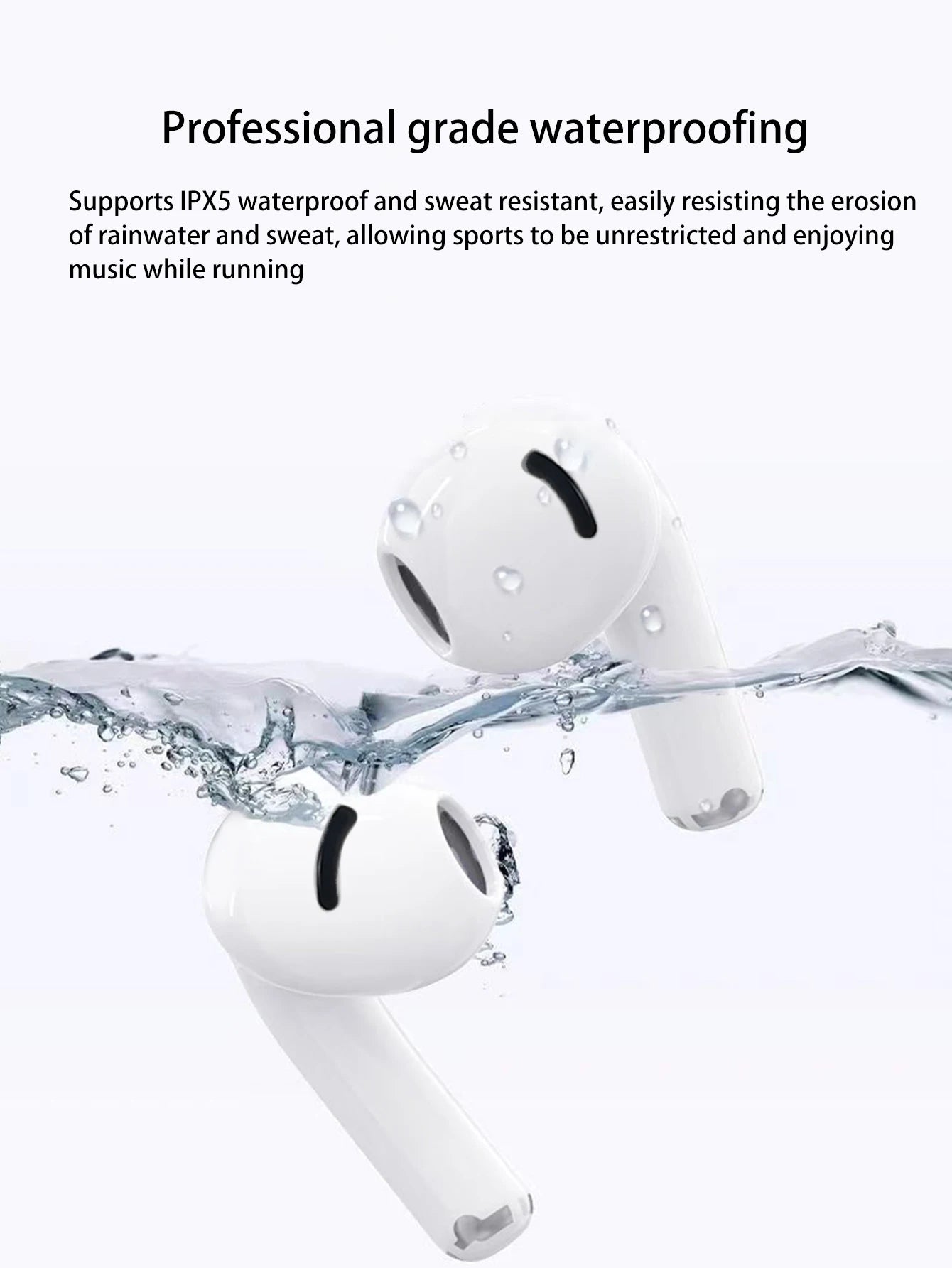 Wireless Stereo Headphones – Long Battery, Touch Control, ANC