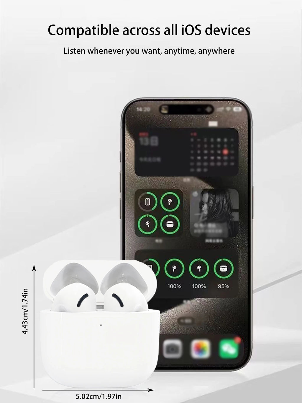 Wireless Stereo Headphones – Long Battery, Touch Control, ANC